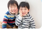 笑顔の兄弟